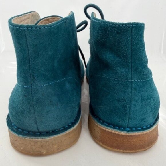 UGG Suede Leather Lace Up Chukka Boots Turquoise Teal Blue Mens 9 main image 4
